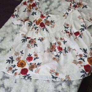 Floral Print Women's Top